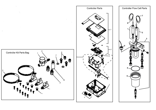 Intellichem Layout COMMERCIAL INTELLICHEM® CHEMICAL CONTROLLER REPLACEMENT PARTS