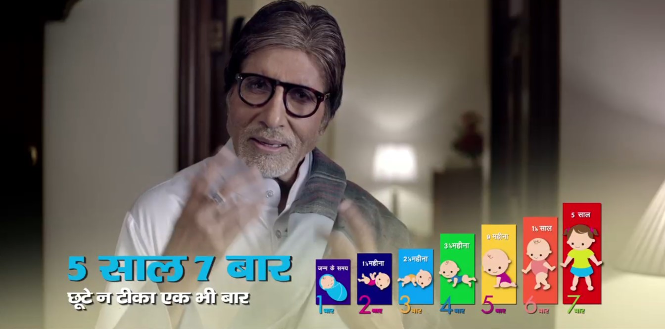 Complete immunization (MCP card) Amitabh Bachhan TVC
